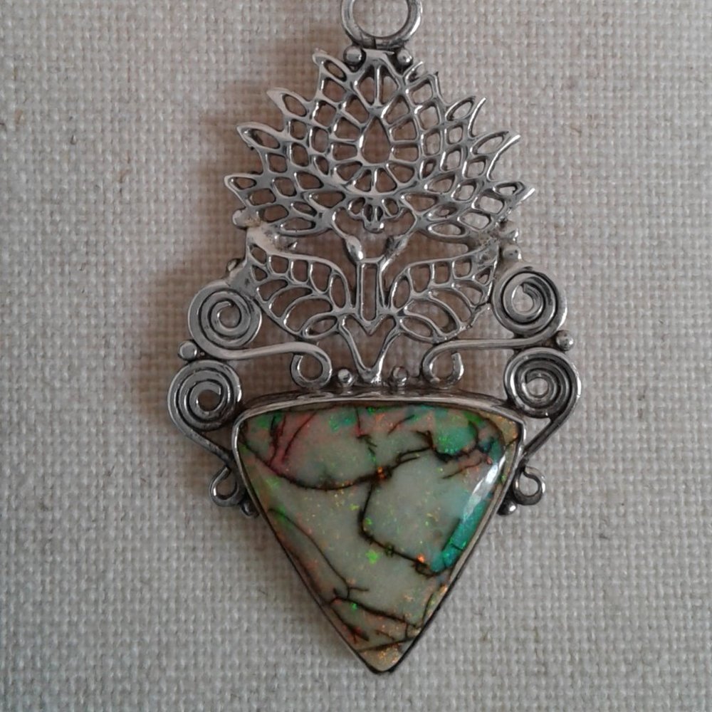 Beautiful Monarch Opal Necklace